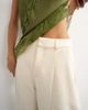 Topshop Topshop barrel leg pants in ecru - part of a set-Neutral - 4