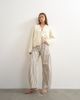 Topshop Topshop Barrel mid rise jeans in blue and natural stripes-Multi - 3