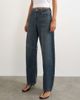 Topshop Topshop Barrel mid rise jeans in blue black - 4