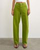 Topshop Topshop Barrel mid rise jeans in bright olive-Green - 2