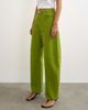 Topshop Topshop Barrel mid rise jeans in bright olive-Green - 4