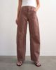 Topshop Topshop Barrel mid rise jeans in eggplant-Purple - 2