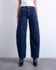 Topshop Topshop Barrel mid rise jeans in indigo rinse-Blue - 1