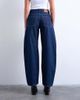 Topshop Topshop Barrel mid rise jeans in indigo rinse-Blue - 4