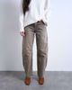 Topshop Topshop Barrel mid rise jeans in pesto-Green - 2