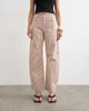 Topshop Topshop Barrel mid rise jeans in red stripe - 1