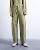 Topshop Topshop Barrel mid rise jeans with seam details in avocado-Green - 3