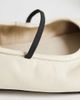 Topshop Topshop Bella leather round toe ballet flats in off white-Neutral - 4