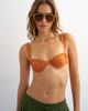 Topshop Topshop Bella underwire bikini top in rust-Orange - 1
