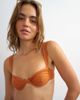 Topshop Topshop Bella underwire bikini top in rust-Orange - 3