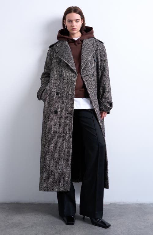 double breasted tie waist trench coat topshop