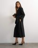 Topshop Topshop belted pleated cropped wide leg pants in black - 3