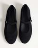 Topshop Topshop Billy real suede ballet flats with buckle in black - 1