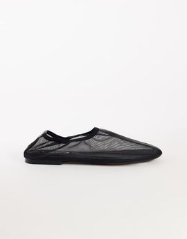 Topshop Topshop Blake mesh ballet flats in black