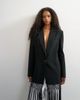Topshop Topshop blazer with fringe detail in black - 2