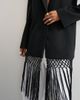 Topshop Topshop blazer with fringe detail in black - 3