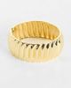 Topshop Topshop Blossom chunky bangle in gold - 1