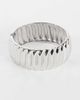 Topshop Topshop Blossom chunky bangle in silver - 1