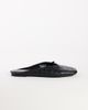 Topshop Topshop Blythe knotted flat mules in black textured - 1