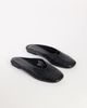 Topshop Topshop Blythe knotted flat mules in black textured - 2