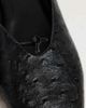 Topshop Topshop Blythe knotted flat mules in black textured - 4