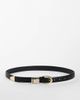 Topshop Topshop Bobbi faux leather multi keeper belt in black - 1