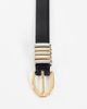 Topshop Topshop Bobbi faux leather multi keeper belt in black - 2