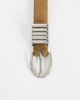 Topshop Topshop Bobbi suedette multi keeper belt in sand-NEUTRAL - 2