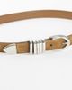 Topshop Topshop Bobbi suedette multi keeper belt in sand-NEUTRAL - 3