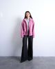 Topshop Topshop borg funnel zip through in pink - 2