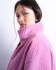 Topshop Topshop borg funnel zip through in pink - 3