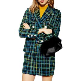 Topshop Topshop Bouclé Check Jacket