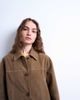 Topshop Topshop boxy mid length high break faux suede jacket in brown - 3