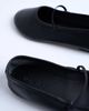 Topshop Topshop Brad leather ballerina flats with elastic strap in black - 3