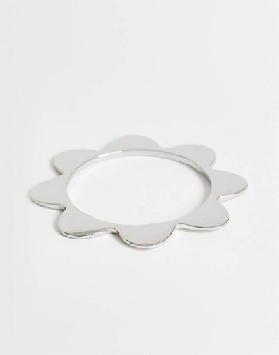 Topshop Topshop Bradley bangle in silver tone