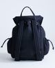 Topshop Topshop Bradley large nylon & PU backpack with pockets in black - 3