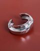 Topshop Topshop Brena asymmetric bangle in silver - 2
