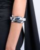 Topshop Topshop Brena asymmetric bangle in silver - 3