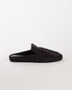 Topshop Topshop Brianna ruched mule loafer in chocolate-Brown - 1