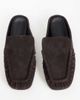 Topshop Topshop Brianna ruched mule loafer in chocolate-Brown - 3