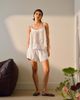 Topshop Topshop broderie mini bloomer shorts in white - part of a set - 2