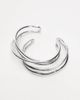 Topshop Topshop Brooklyn 2 pack cuff bracelets in silver tone - 3