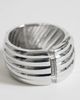 Topshop Topshop Brooklyn 2pk bangles in silver - 2