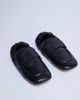 Topshop Topshop Brooks ruched back real leather loafers in black - 2