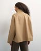 Topshop Topshop bubble hem trench coat in stone-Neutral - 4