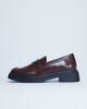 Topshop Topshop Cade chunky sole loafers in chocolate-Brown - 1