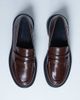 Topshop Topshop Cade chunky sole loafers in chocolate-Brown - 4