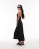 Topshop Topshop cami low back detail maxi dress in black - 1