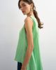 Topshop Topshop cape detail top in green pinstripe - 4