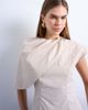 Topshop Topshop cape structured top in oyster-Neutral - 3
